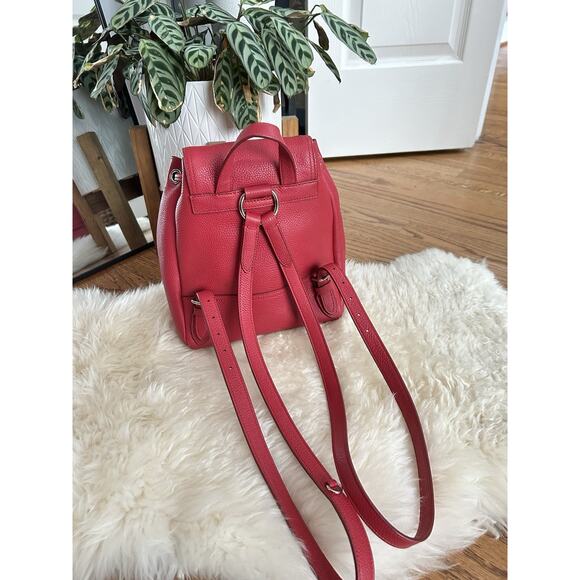 Coach Red backpack Mini Turnlock Rucksack - Picture 3 of 7